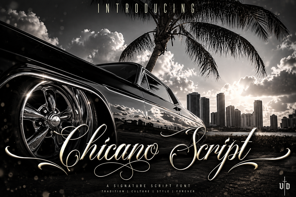 Chicano Script Tattoo Font – Commercial Licence