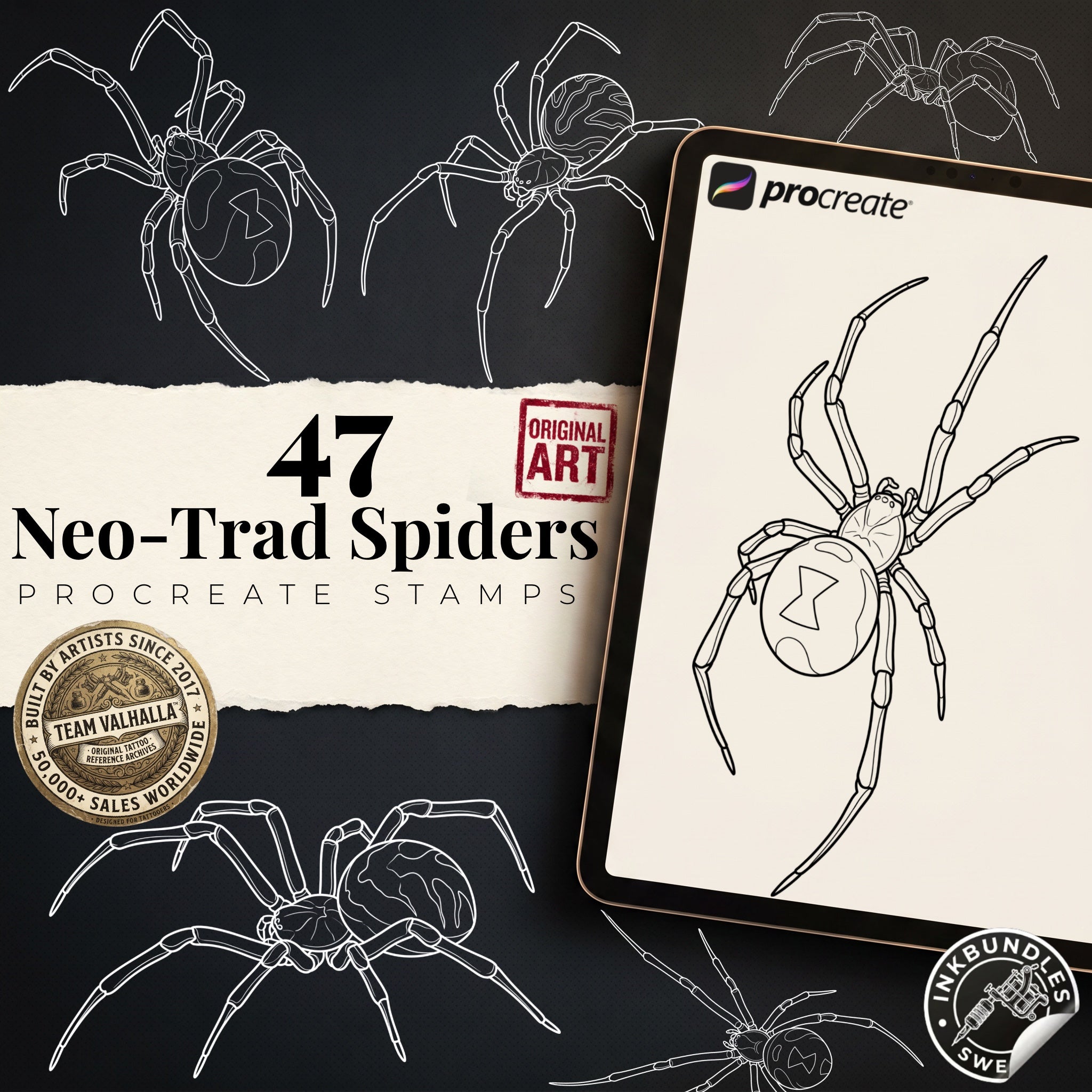 Procreate 45 Spiders