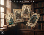 Tarot Card Builder Tattoo Stencils – 300+ Procreate Stamps – preview 8
