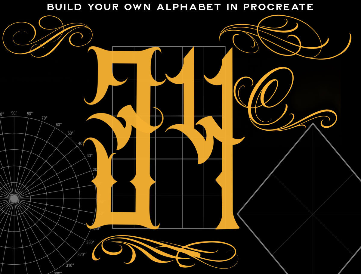 Letter Builder Elements – Procreate Lettering Kit – preview 4