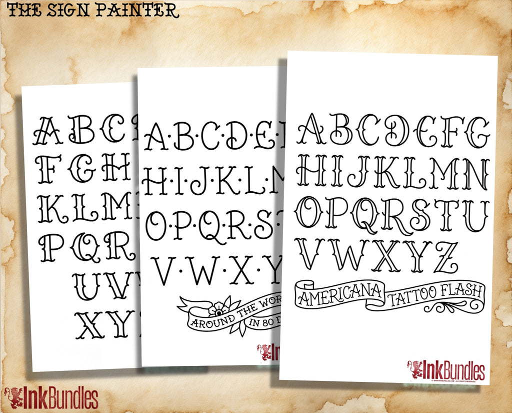 The Sign Painter – Procreate Tattoo Lettering – preview 6