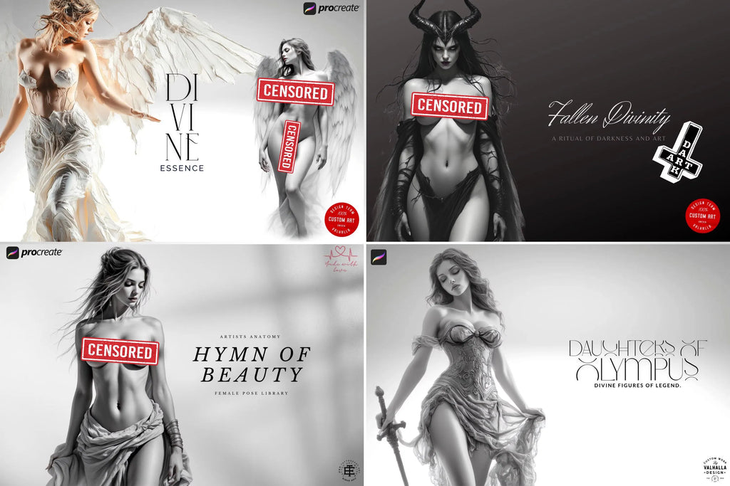 Procreate Anatomy Stamps Vol.2 – 500+ Body Art Models