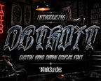 Detroit Tattoo Font – Commercial Licence – preview 5
