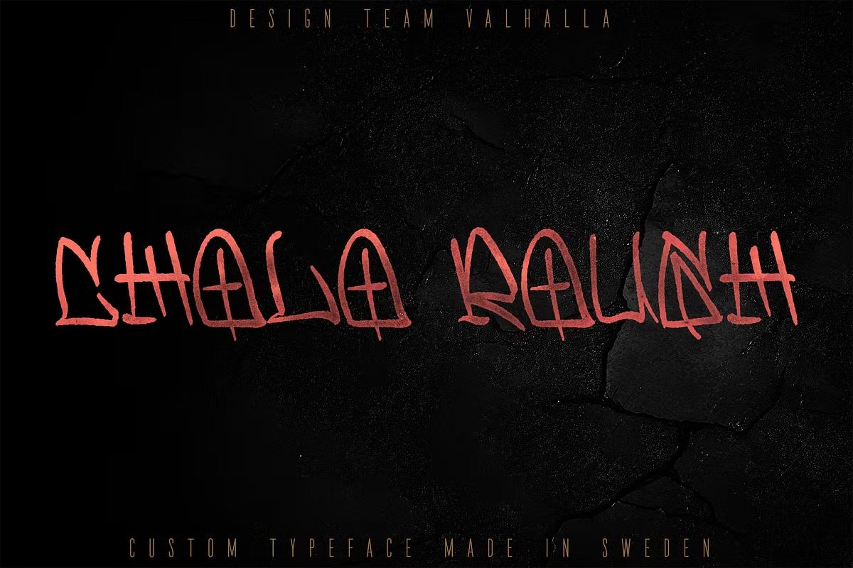 Cholo Street Letters Tattoo Font – Commercial Licence – preview 3