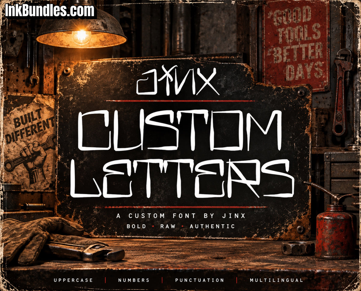 Jinx Tattoo Font – Commercial Licence – preview 2