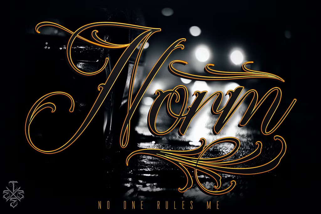 Chicano Script Tattoo Font – Commercial Licence – preview 4