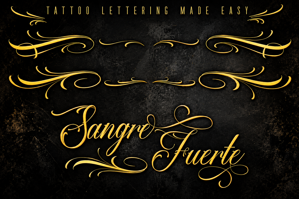 Chicano Script Tattoo Font – Commercial Licence – preview 9