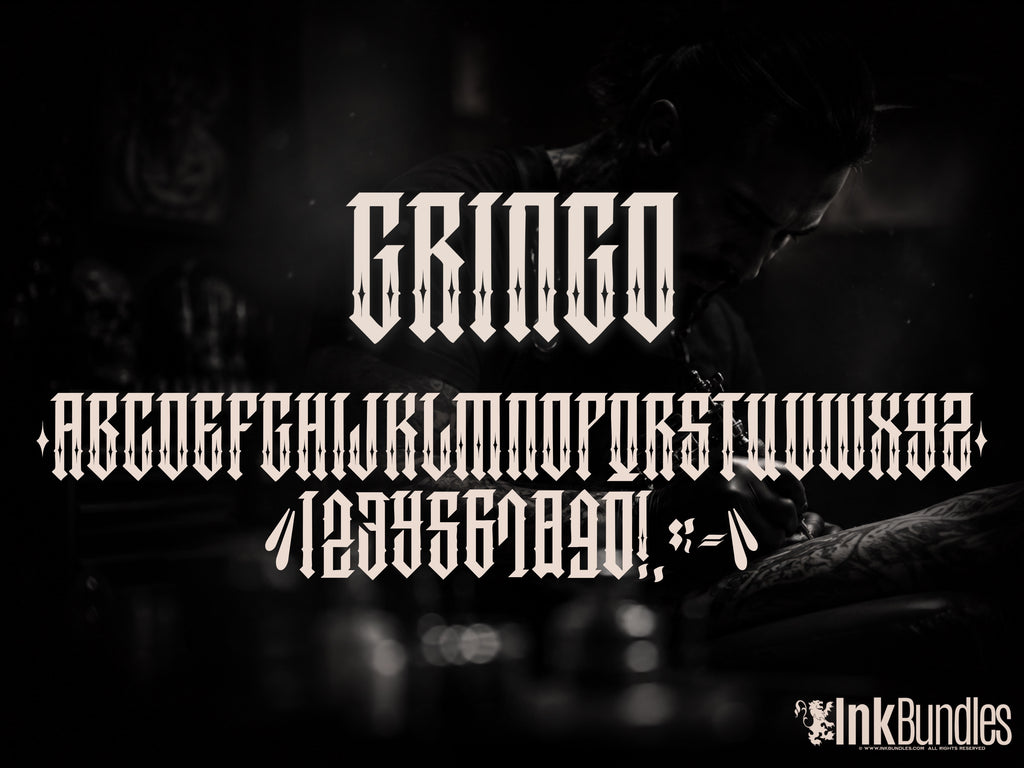 Gringo Tattoo Font – Commercial Licence