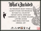 Northern Mythology, Traditional Viking – Stencils & Flash Art  Procreate, PDF  Tattoo References