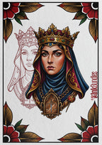 Neo-Traditional Ladies Vol.1 – 52 Procreate Stamps – preview 2