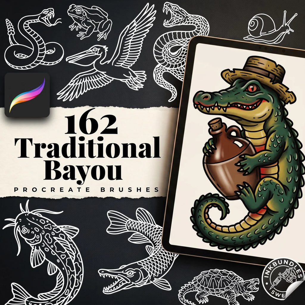 Traditional Artist Vol. 3 – 685 Procreate Tattoo Designs
