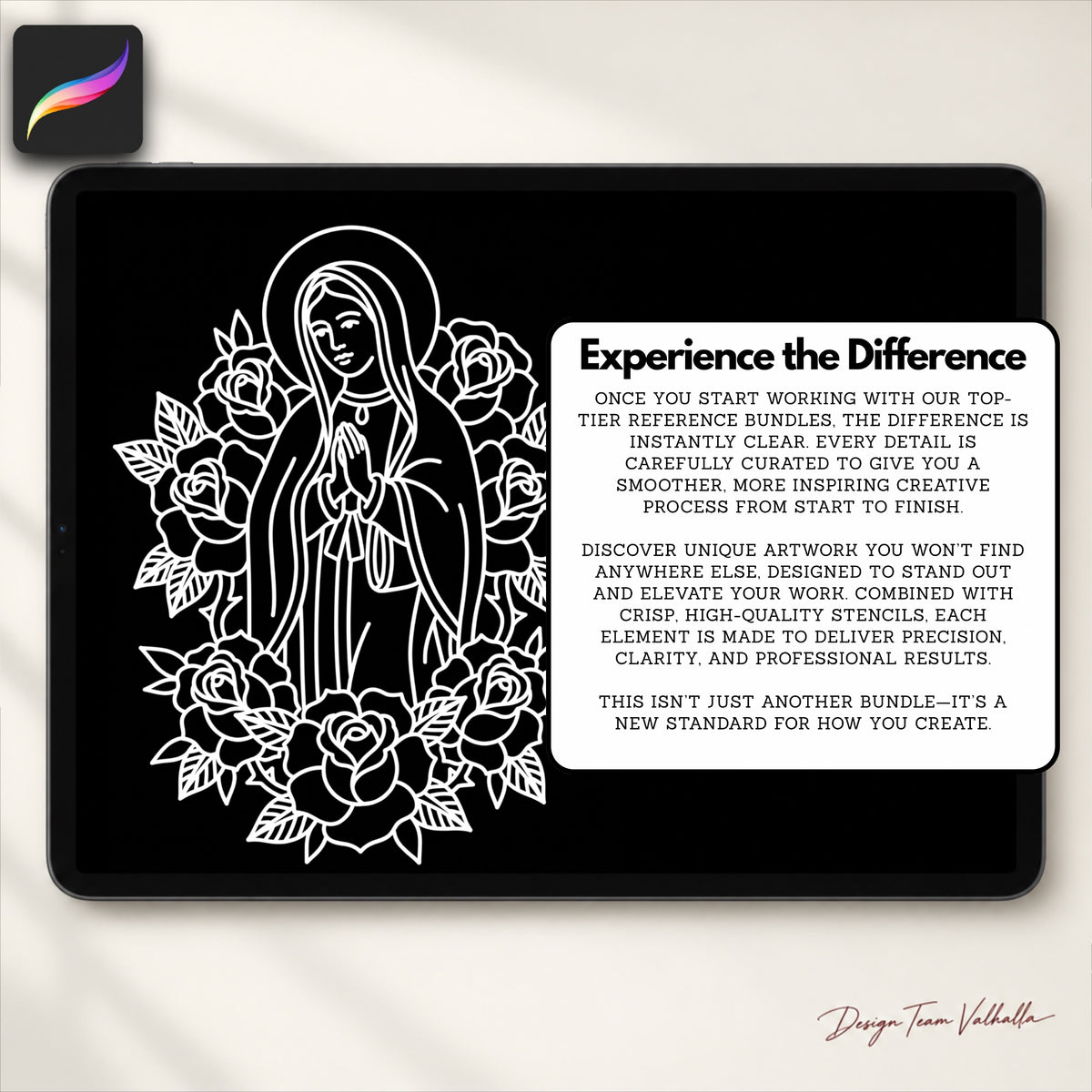 Procreate, Traditional Religious Tattoo flash art , 64 Bold - Unique references for Procreate, Outlined tattoo stencil art