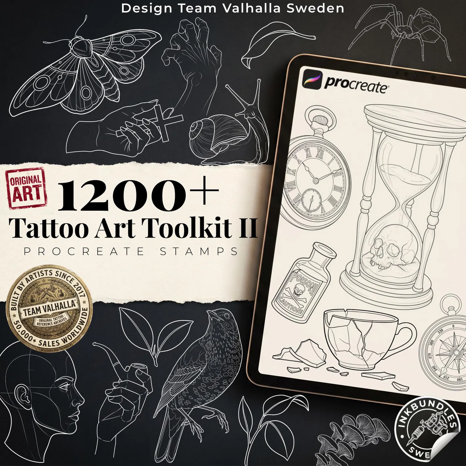 The Tattoo Art Toolkit 2.0 | Neo‑Traditional Semi‑Real Assets