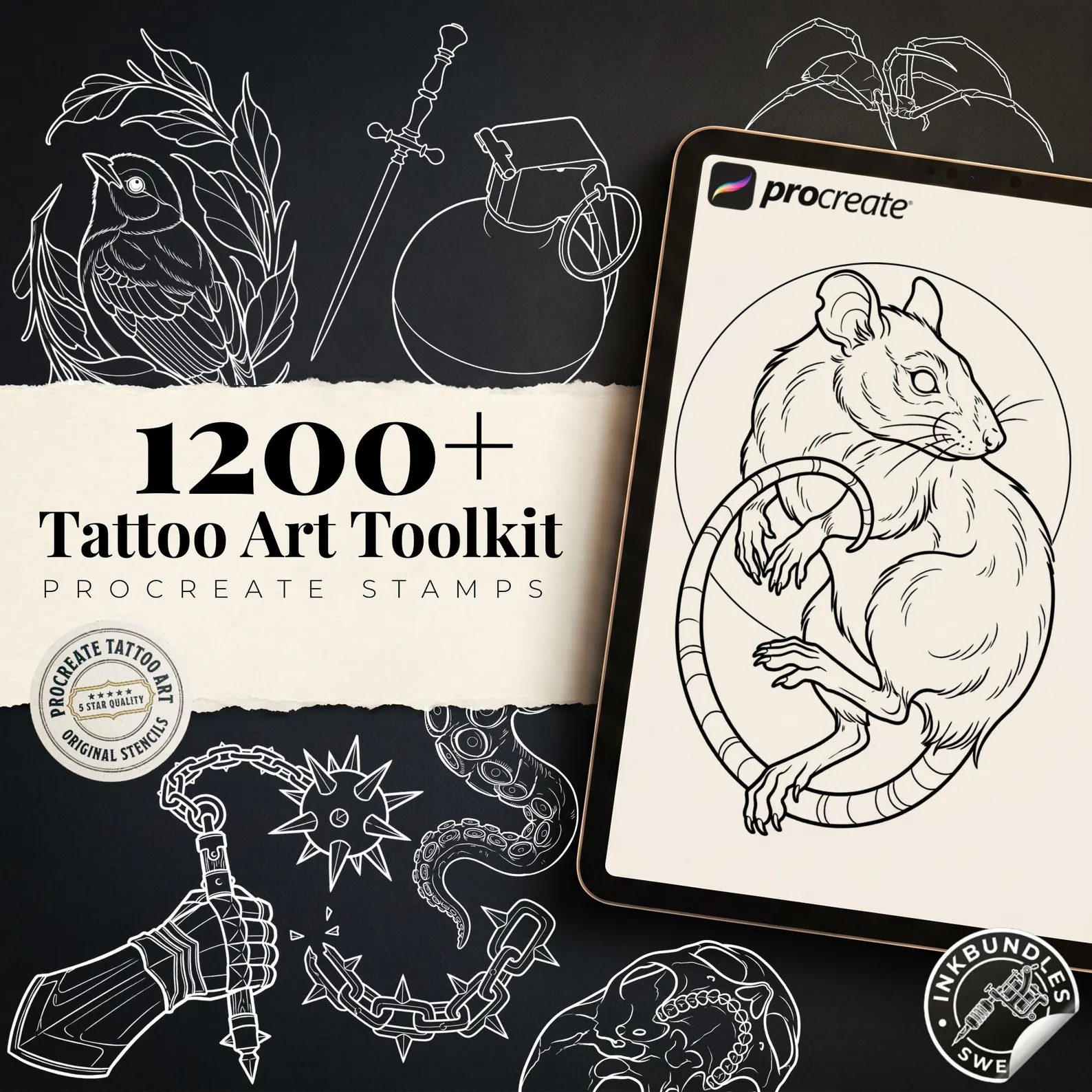 Procreate Tattoo Art Toolkit