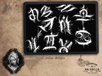 Procreate Brushes: Kanji Calligrafitti Art, Zodiac Signs Font (Digital Download)