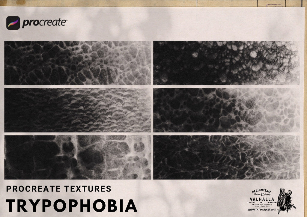 Art core vol.1 / Trypophobia, custom brushes for Procreate