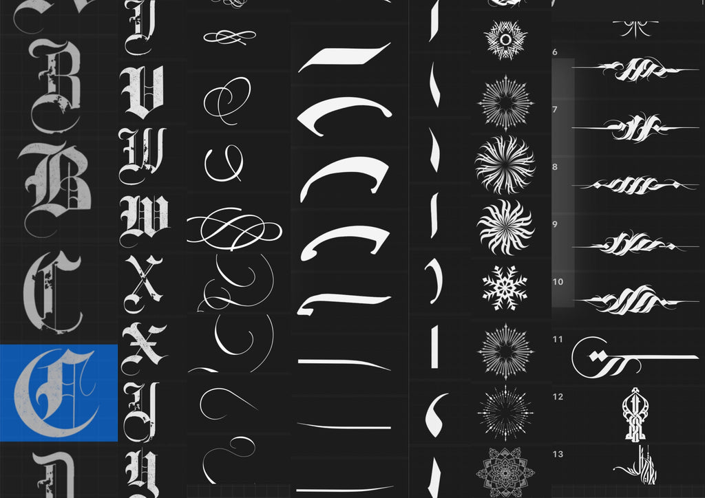 Master calligraphy - handmade, custom construction kit