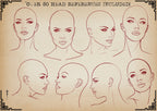 Neo-Traditional Tattoo References, Procreate Stamps & Flash Art, Procreate/Photoshop 300+