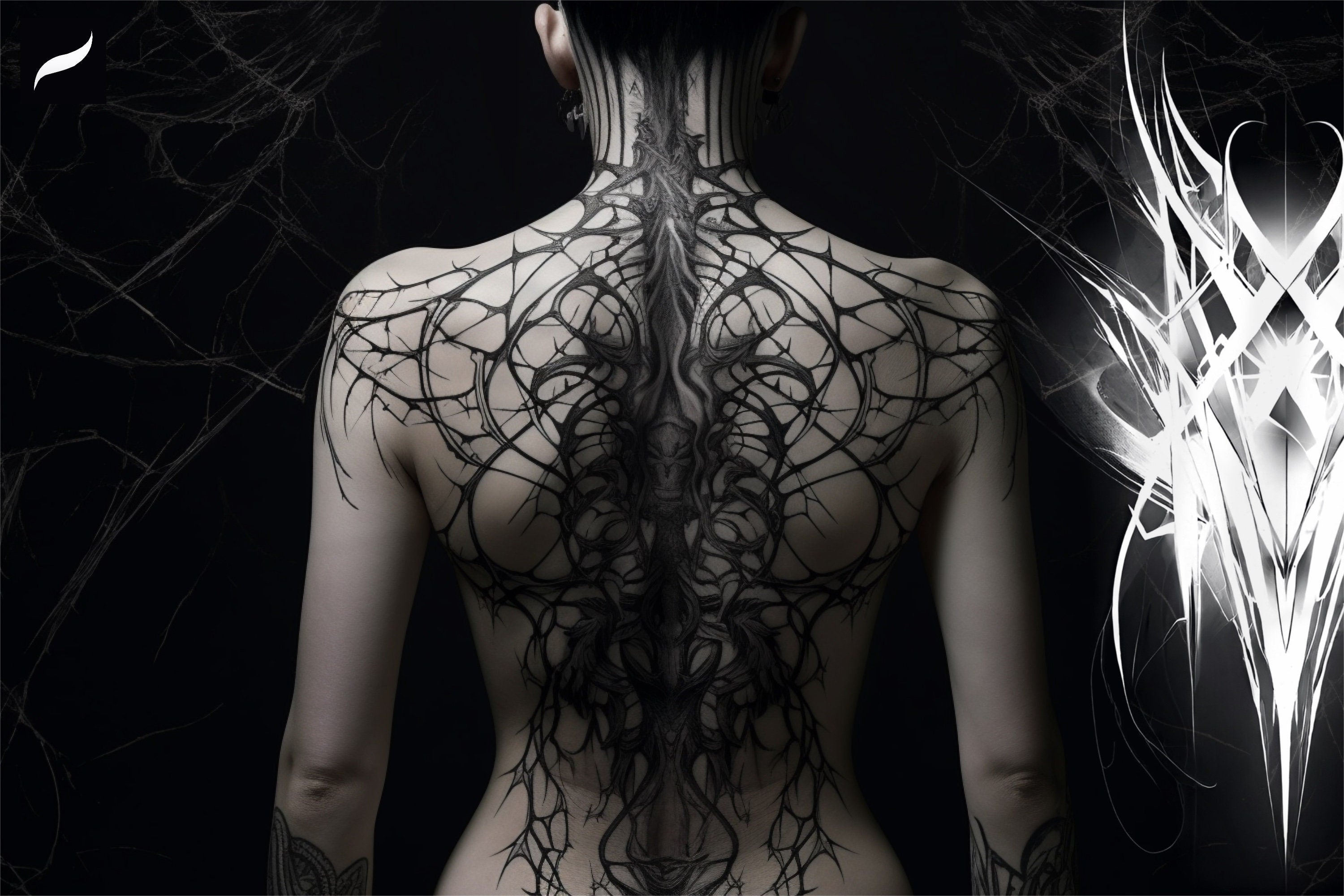 Goth Ink Tattoo Art: Procreate Stamps, Dark Calligraphy (Digital Download)