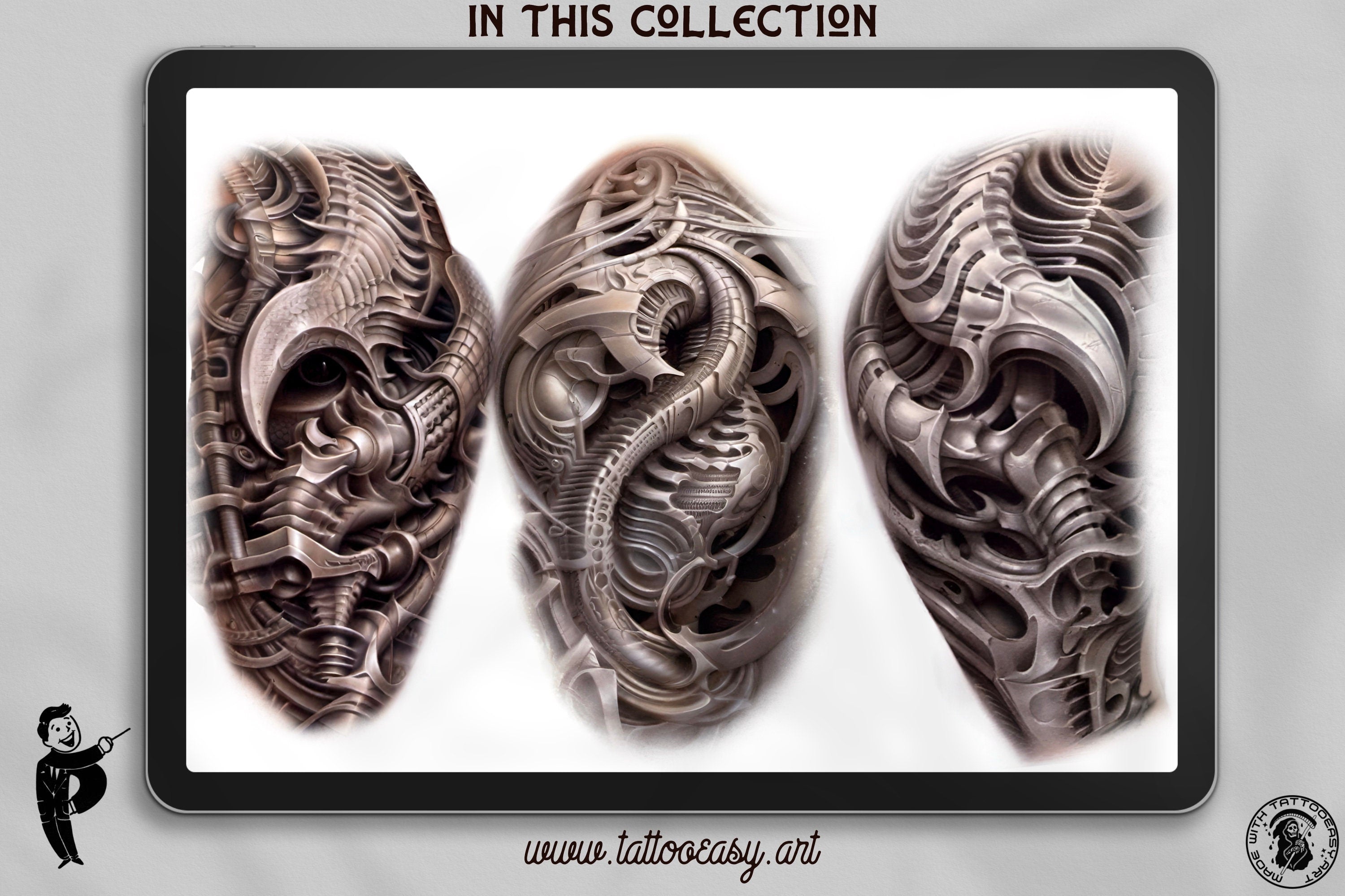 Biomech vol.2 designs & brushes, 100% custom art, 150+ designs and extras!