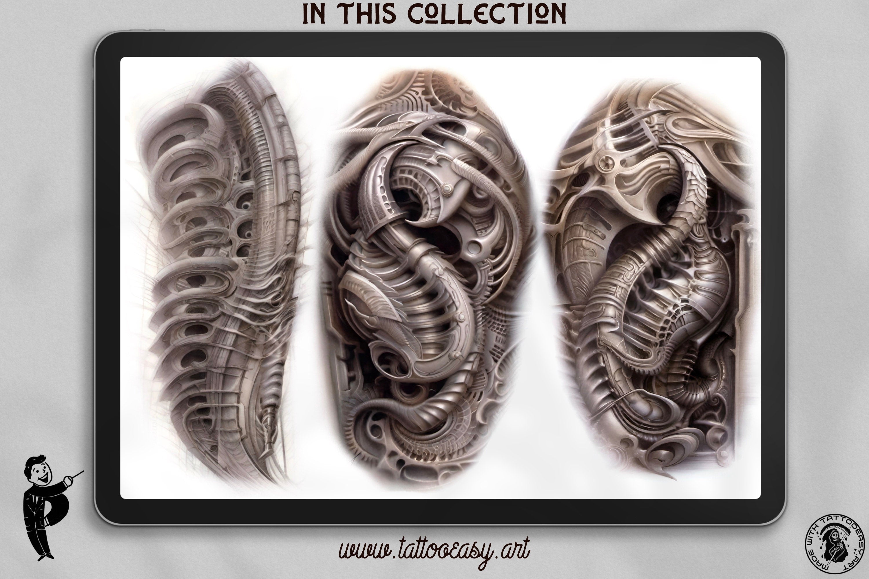 Biomech vol.2 designs & brushes, 100% custom art, 150+ designs and extras!