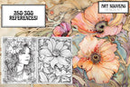Art nouveau reference mega bundle, Procreate stamps and extras
