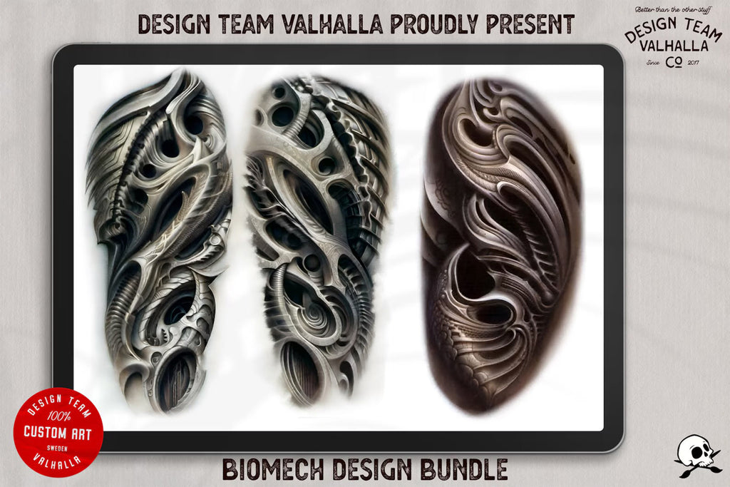 Biomech vol.2 designs & brushes, 100% custom art, 150+ designs and extras!