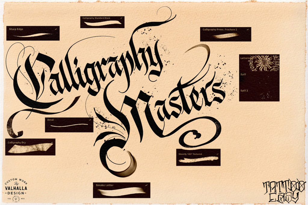 Master calligraphy - handmade, custom construction kit
