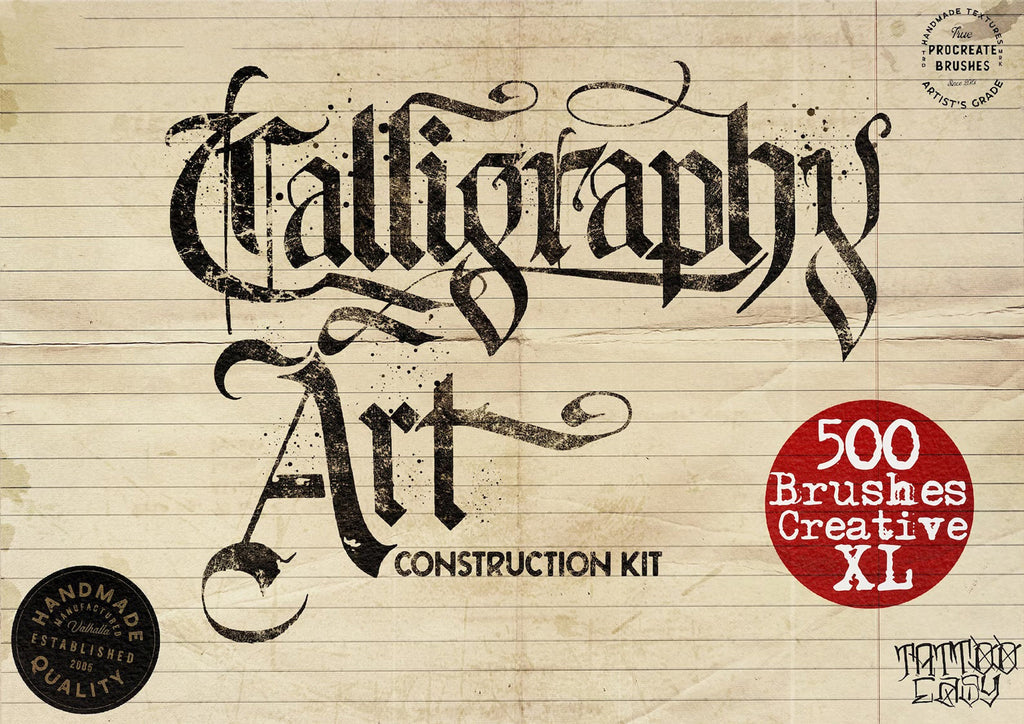 Master calligraphy - handmade, custom construction kit