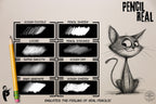 PencilReal ~ realistic pencil brush bundle for Procreate, XL creative kit!