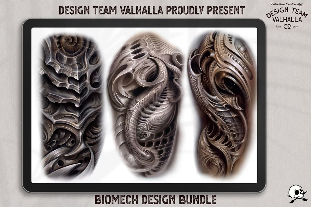 Biomech vol.2 designs & brushes, 100% custom art, 150+ designs and extras!