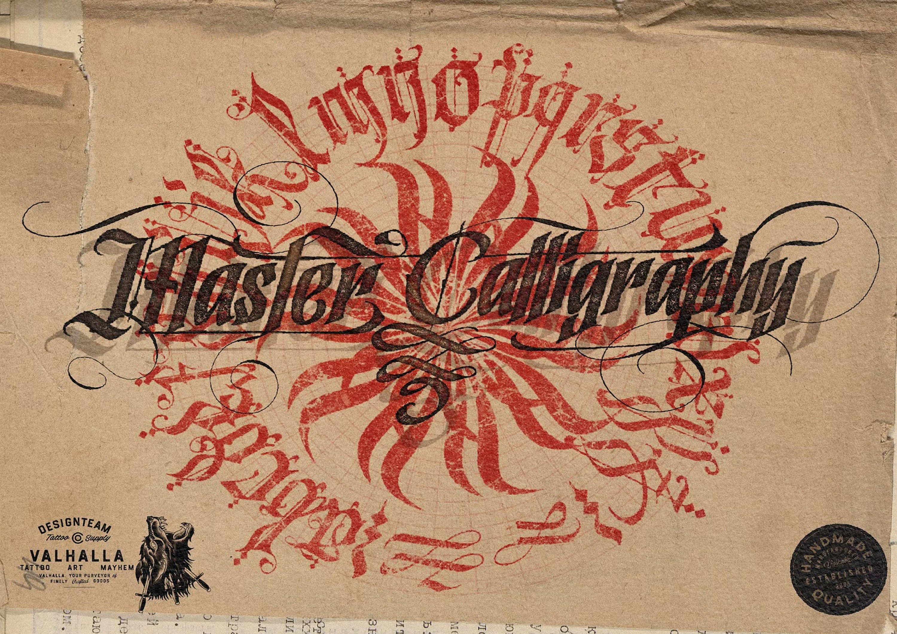 Master calligraphy - handmade, custom construction kit