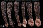 Baroque Scrollwork Design Kit: PNG & Procreate Stencils for Tattoos