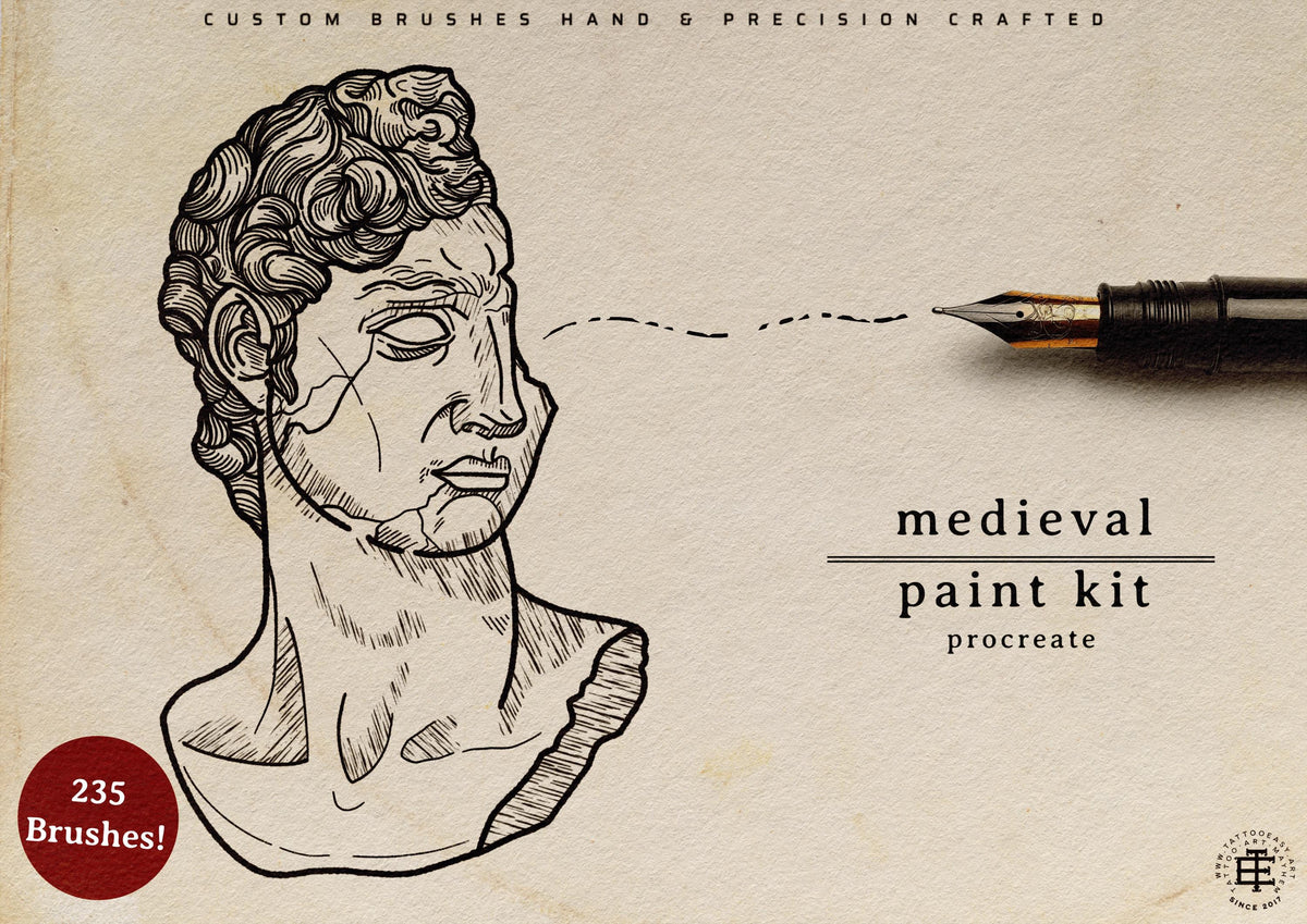 Medieval Ink – 235+ Procreate Brushes