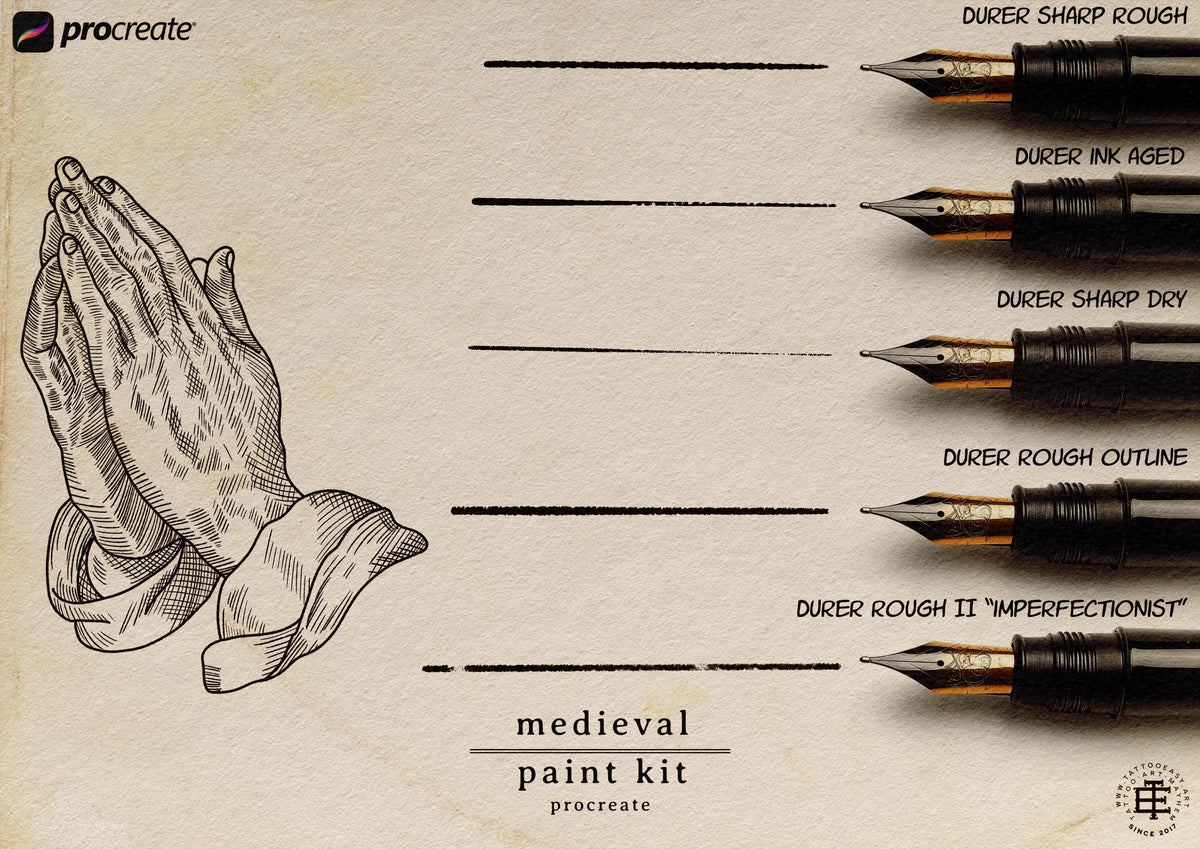 Medieval Ink – 235+ Procreate Brushes