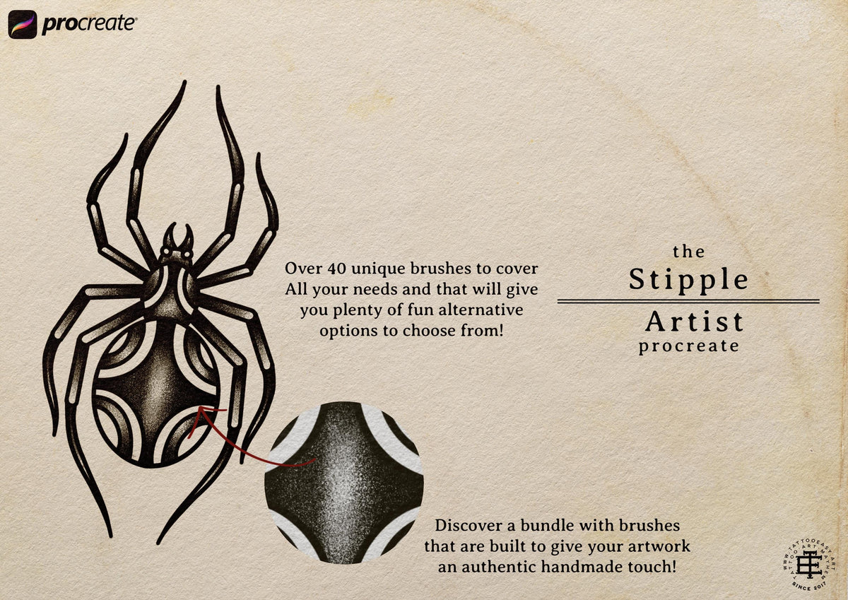 Stipple Studio – 60 Procreate Brushes