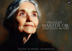 Master Oil Procreate Brush Set: 66 Custom Brushes, 4 Canvases