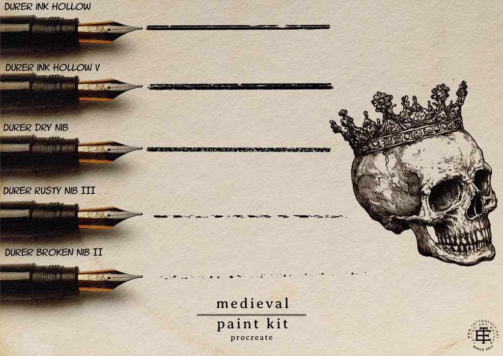 Medieval Ink – 235+ Procreate Brushes