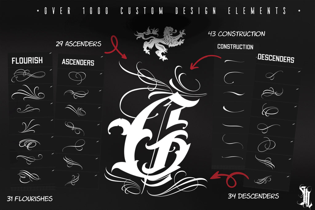 Custom Tattoo Lettering Vol.2 – Procreate Lettering Kit