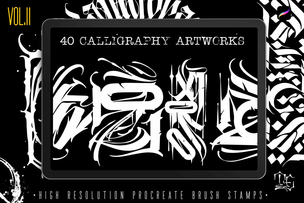 Procreate, Custom Calligraphy Volume 2