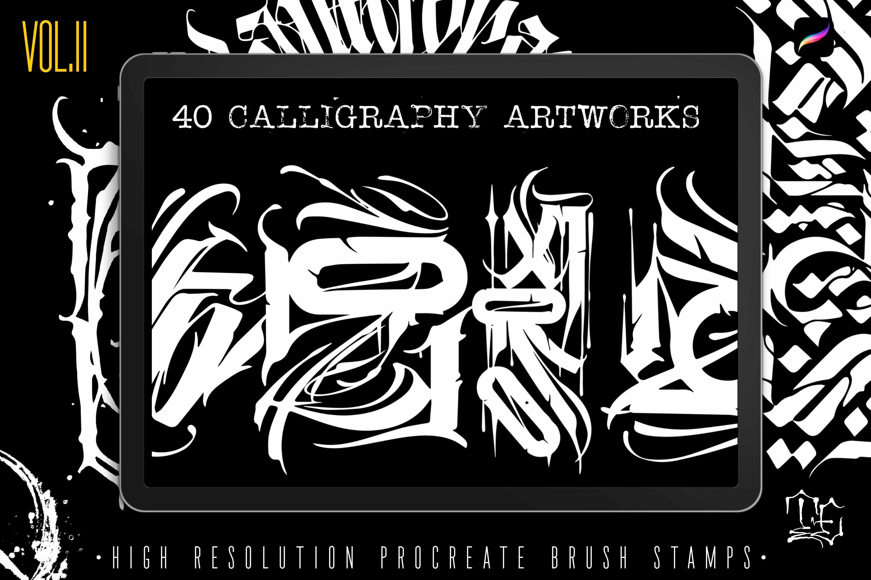 Procreate, Custom Calligraphy Volume 2