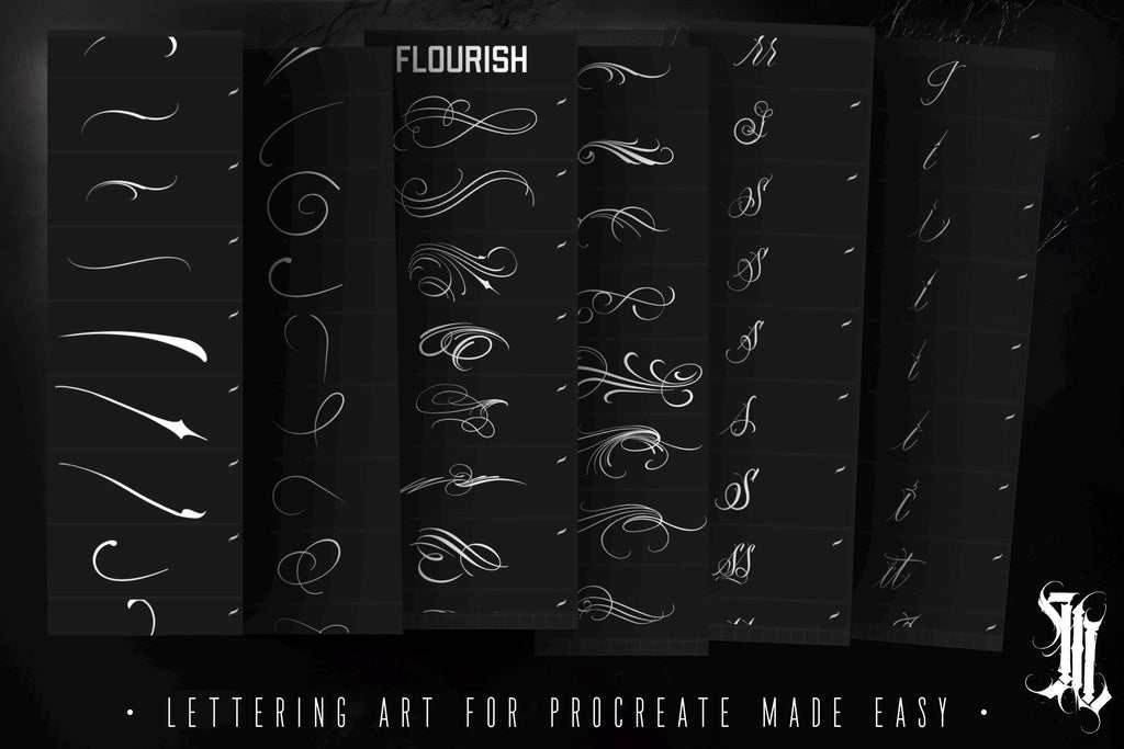 Custom Tattoo Lettering Vol.2 – Procreate Lettering Kit