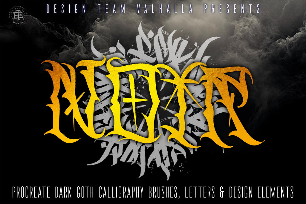 Calligraphy artist, Procreate creative lettering kit for artists