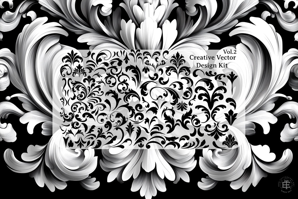 768 Baroque Design Elements – SVG, PNG & Vector Files – preview 8