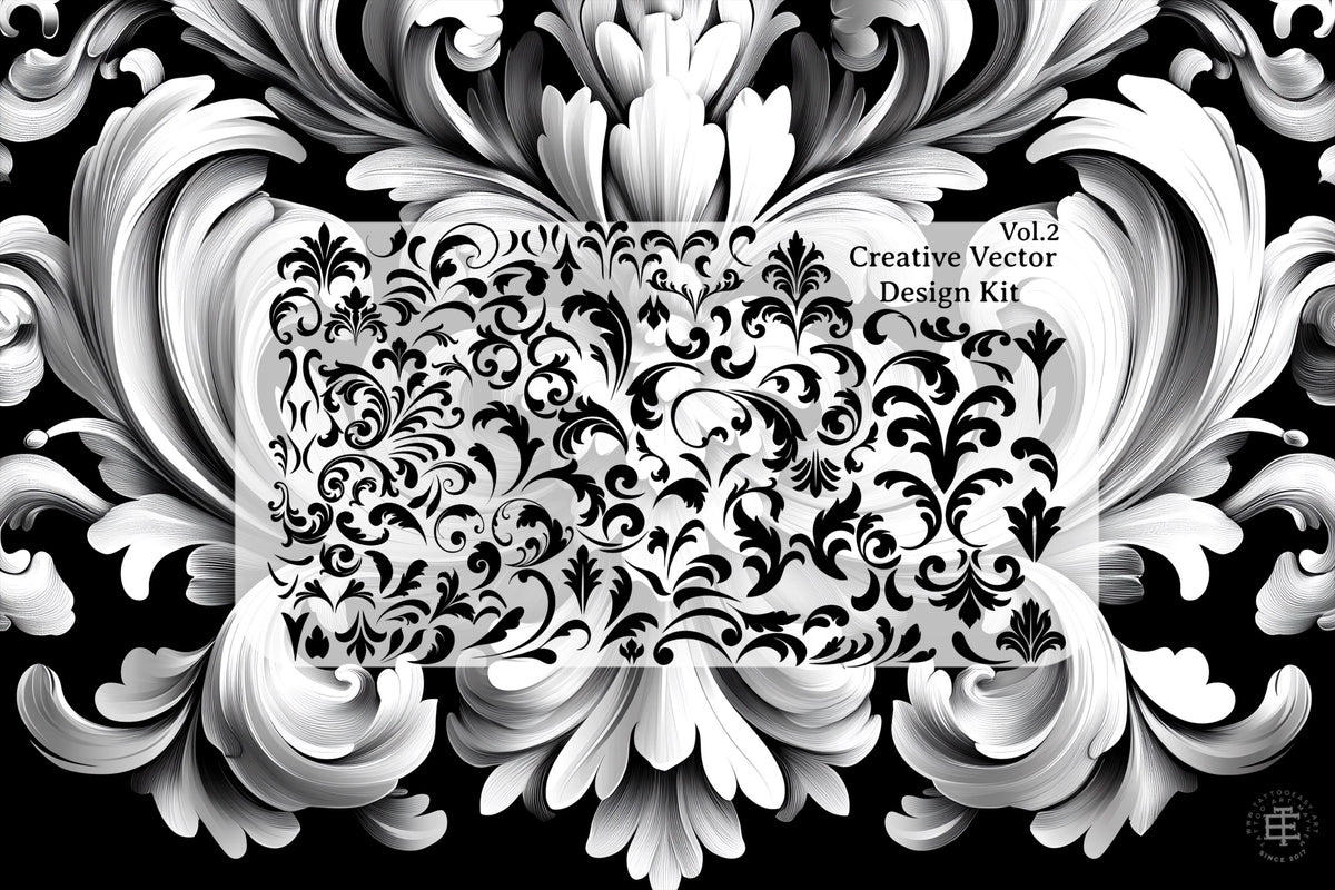 768 Baroque Design Elements – SVG, PNG & Vector Files – preview 8
