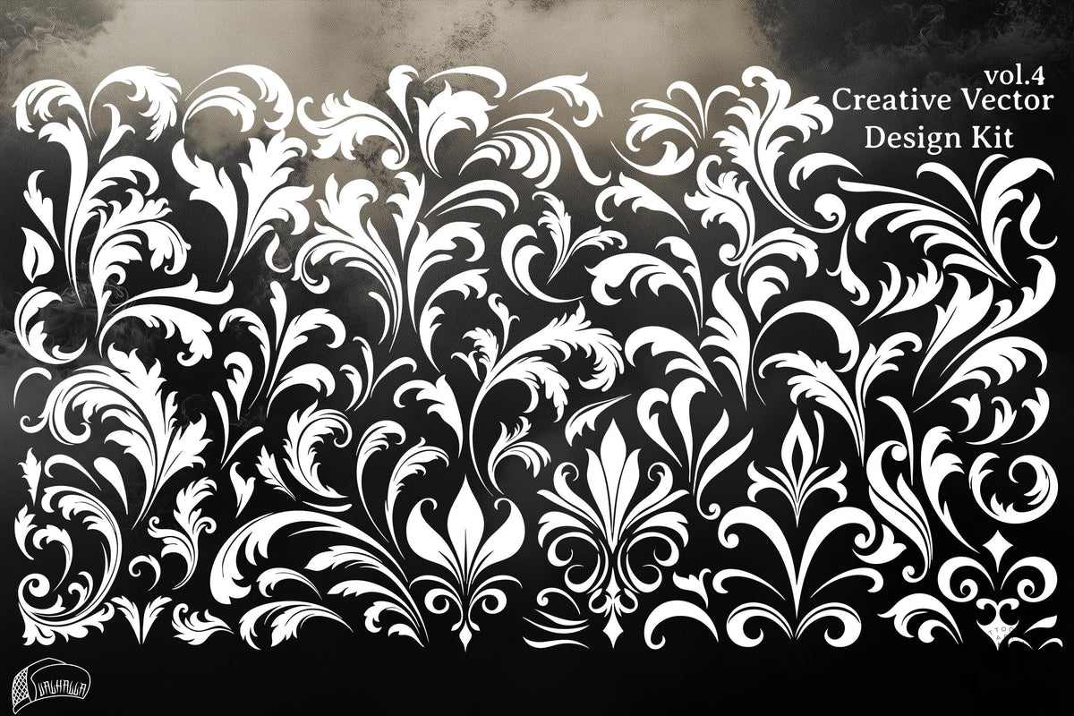 768 Baroque Design Elements – SVG, PNG & Vector Files – preview 4