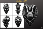 Biomech Design Kit: Procreate Brushes, SVG & PNG Files + Stencils