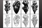 Biomech Design Kit: Procreate Brushes, SVG & PNG Files + Stencils