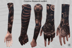 Biomech Design Kit: Procreate Brushes, SVG & PNG Files + Stencils