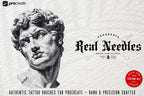 Real Needles – 80 Procreate Brushes – preview 5